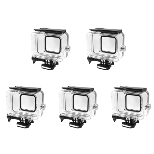Uhidka 5X Tauchergehäuse für Go Pro 11 10 9 Schwarz Actionkamera Unterwasser 45M Schutzgehäuse Actionkamera Zubehör Uhidka 5X Tauchergehäuse für Go Pro 11 10 9 Schwarz Actionkamera Unterwasser 45M Schutzgehäuse Actionkamera Zubehör von Uhidka