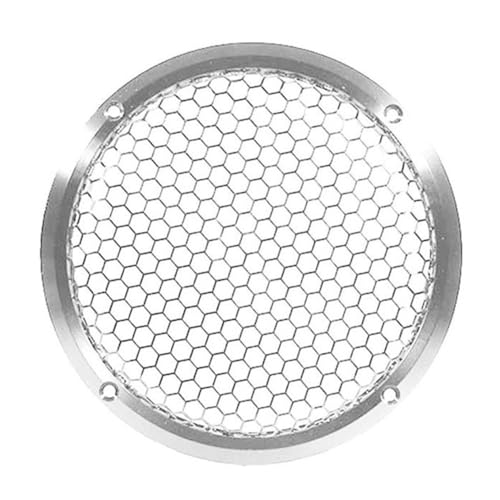 Uhidka Aluminium Auto Tweeter Lautsprecher Gitterabdeckung, Vollständig Aus Metall Gefertigter Gitter für Audiooptimierung, 6,5, Silber Uhidka Aluminium Auto Tweeter Lautsprecher Gitterabdeckung, Vollständig Aus Metall Gefertigter Gitter für Audiooptimierung, 6,5, Silber von Uhidka