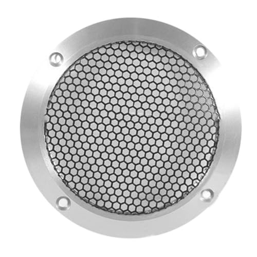 Uhidka Aluminium-Auto-Tweeter-Lautsprecher-Gitterabdeckung - Vollmetallmaschengitter Zur Klangverbesserung 4, Silber Uhidka Aluminium-Auto-Tweeter-Lautsprecher-Gitterabdeckung - Vollmetallmaschengitter Zur Klangverbesserung 4, Silber von Uhidka