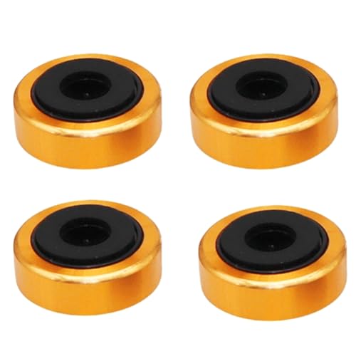 Uhidka Aluminium-Plattenteller-Isolationspad-Boden-Protector-Spikes-Ständer für Verstärker, HiFi-Geräte Verbessern die Audio-Performance. von Uhidka