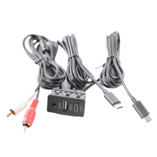 Uhidka Auto-Android-Navigationsgerät AUX-Panel Typ-C + Eingang Doppel-USB+AUX-Schnittstellenpanel-Verlängerungskabel-Adapterpanel Uhidka Auto-Android-Navigationsgerät AUX-Panel Typ-C + Eingang Doppel-USB+AUX-Schnittstellenpanel-Verlängerungskabel-Adapterpanel von Uhidka