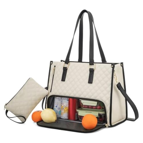 Uhidka Laptop-Tasche mit Großer Kapazität, Handtasche für Geschäftsarbeit, Studium, Büro und Uhidka Laptop-Tasche mit Großer Kapazität, Handtasche für Geschäftsarbeit, Studium, Büro und von Uhidka