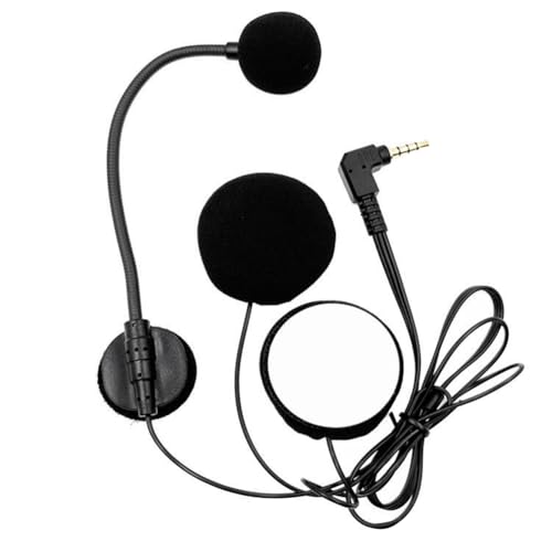 Uhidka Motorradhelm Intercom Mikrofon Headset 2 Lautsprecher 32Ω Mikrofon für Halb-Motorradhelm Ellbogenstecker Uhidka Motorradhelm Intercom Mikrofon Headset 2 Lautsprecher 32Ω Mikrofon für Halb-Motorradhelm Ellbogenstecker von Uhidka