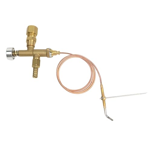 Uhidka Niedrigdruck-LPG-Propan-Kamin-Feuerstelle mit Flammenausfall-Sicherheitssteuerung, Thermoelement und Knopfschalter von Uhidka