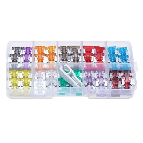 Uhidka Thin Micro Fuse Kit Aut/AW//Motor Microsicherungs-Kombinationskit Kfz-Sicherungskombinationskit von Uhidka