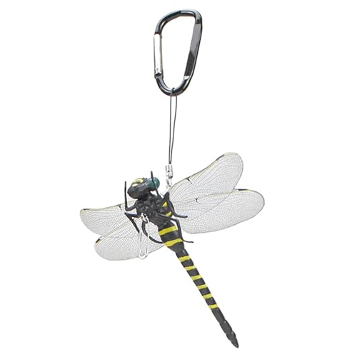 Uhngw Dragonfly Clip, Dragonfly Hat Clip, Künstliche falsche Libelle, Dekorative Libelle Dekorhandwerk für Campingfliegenabwehr Vorräte für Hinterhof BBQ Uhngw Dragonfly Clip, Dragonfly Hat Clip, Künstliche falsche Libelle, Dekorative Libelle Dekorhandwerk für Campingfliegenabwehr Vorräte für Hinterhof BBQ von Uhngw
