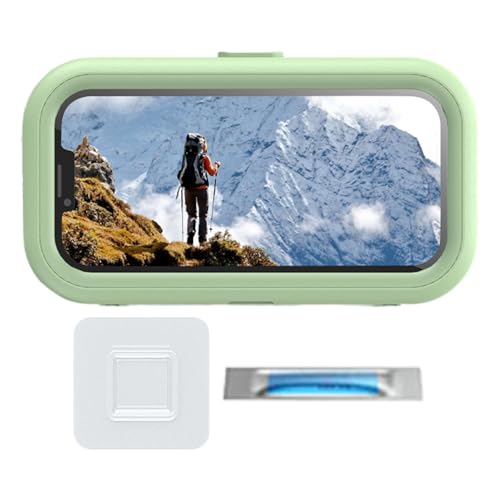 Uhngw Dusch Telefonhalter, Telefonhalter Dusche | Wasserdichtes Duschphone -Halter | Adhäsive 360 ​​Grad einstellbare Anti -Slip -Anti -Nebel -Ständer für Badepoolbad Haus 7inch Mobiltelefone Frauen von Uhngw