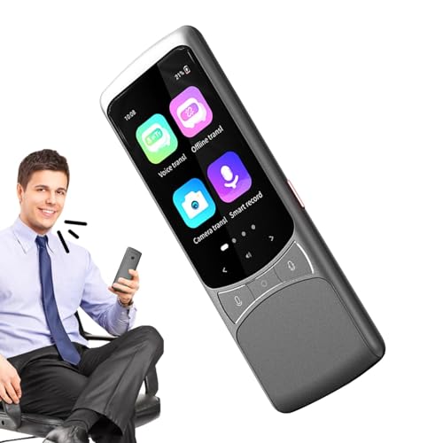 Uhngw Intelligentes Sprachfoto-Übersetzungstool, tragbares Sprachübersetzergerät - 4G-Version Smart World Travel Translator,Unterstützt 138 Sprachen. Reisebegleiter mit 3,1-Zoll-HD-Bildschirm von Uhngw