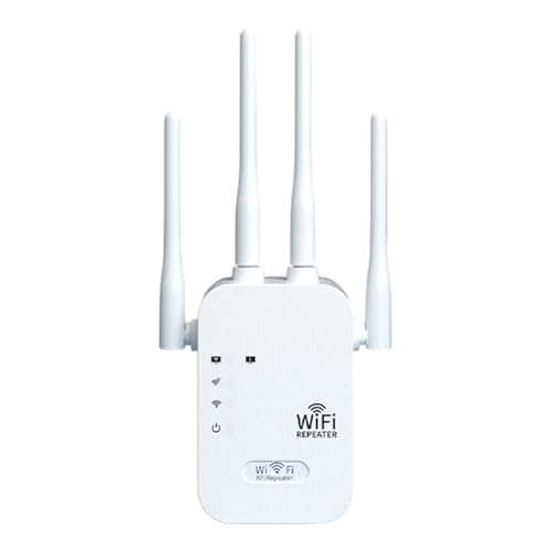 Uhngw Internet Booster, drahtloser Repeater | 1200 Mbit/s WiFi Repeater - 4 Port -Netzwerkrouter mit Gigabit -Ethernet -Port, Doppelband 5GHz/2,4 GHz für Zuhause Uhngw Internet Booster, drahtloser Repeater | 1200 Mbit/s WiFi Repeater - 4 Port -Netzwerkrouter mit Gigabit -Ethernet -Port, Doppelband 5GHz/2,4 GHz für Zuhause von Uhngw