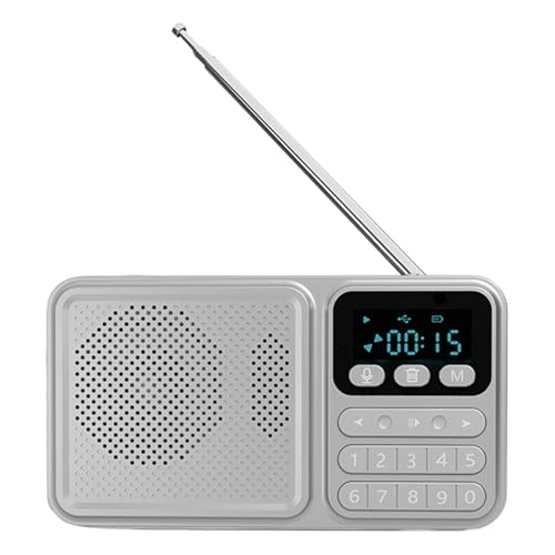 Uhngw Radio Mit Akkubetrieb | LED Radiowecker mit Display,Solaraufladung, 1200mAh Akku & Handy-Ladegerät für Camping, Wandern und Outdoor Uhngw Radio Mit Akkubetrieb | LED Radiowecker mit Display,Solaraufladung, 1200mAh Akku & Handy-Ladegerät für Camping, Wandern und Outdoor von Uhngw