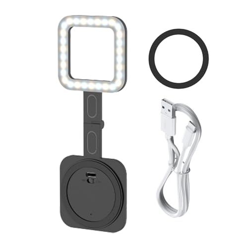 Uhngw Selfie Licht Für Telefon,Aufladbares Selfie Telefon Kamera Licht - 30 LEDs Quadratisch Wiederaufladbar Dimmbar Magnetisch Hell Fülllampe Für Make-Up Streaming Uhngw Selfie Licht Für Telefon,Aufladbares Selfie Telefon Kamera Licht - 30 LEDs Quadratisch Wiederaufladbar Dimmbar Magnetisch Hell Fülllampe Für Make-Up Streaming von Uhngw