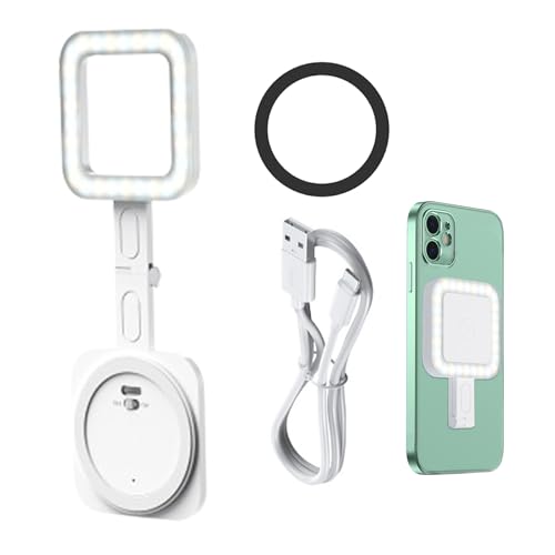 Uhngw Tragbares Selfie-Licht | Aufladbares Selfie Telefon Kamera Licht | 30 LEDs Quadratisch Wiederaufladbar Dimmbar Magnetisch Hell Fülllampe Für Make-Up Streaming Uhngw Tragbares Selfie-Licht | Aufladbares Selfie Telefon Kamera Licht | 30 LEDs Quadratisch Wiederaufladbar Dimmbar Magnetisch Hell Fülllampe Für Make-Up Streaming von Uhngw