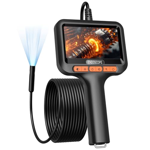 Uiivzey 10M Endoskopkamera mit Licht, 1920p HD Kanalkamera mit 4,3-Zoll-IPS-Bildschirm, IP67 Wasserdichtes Endoskop 8mm Professionelles Inspektionskamera, Rohrkamera, 2600mAh Batterie Uiivzey 10M Endoskopkamera mit Licht, 1920p HD Kanalkamera mit 4,3-Zoll-IPS-Bildschirm, IP67 Wasserdichtes Endoskop 8mm Professionelles Inspektionskamera, Rohrkamera, 2600mAh Batterie von Uiivzey