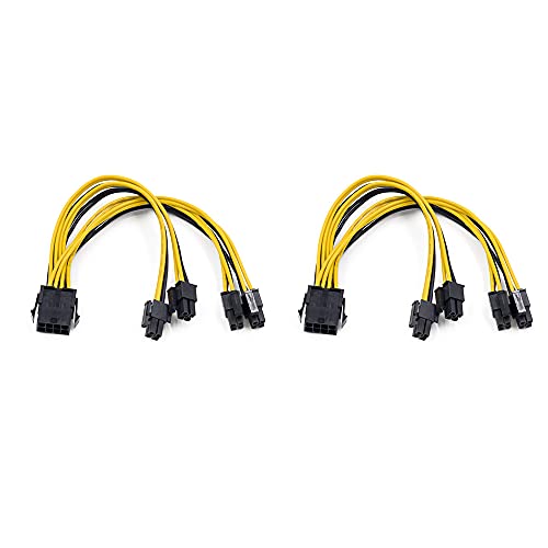 Bstepompre 2 StüCk EPS CPU 12V 8Pin Buchse auf 8Pin (4+4) Pin EPS 12V Stecker Mainboard Strom Versorgung Kabel Y Splitter Adapter HüLse von Uinfhyknd