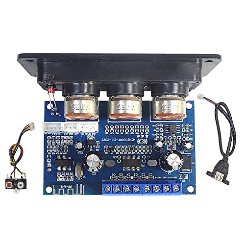 Uinfhyknd 1 Set Blau 2.1 Kanal Digital Verstärker Board Subwoofer Klasse D Verstärker Board mit AUX Kabel + USB Kabel von Uinfhyknd