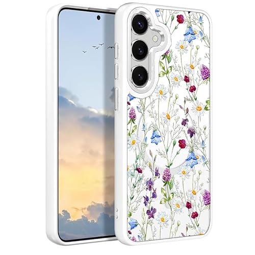 Uioeua Magnetische Schutzhülle für Samsung Galaxy S24, Ctue-Zweig, Blumenmuster, mattiert, militärischer Fallschutz, schlanke, durchscheinende, matte Hülle für Samsung Galaxy S24, Weiß Uioeua Magnetische Schutzhülle für Samsung Galaxy S24, Ctue-Zweig, Blumenmuster, mattiert, militärischer Fallschutz, schlanke, durchscheinende, matte Hülle für Samsung Galaxy S24, Weiß von Uioeua