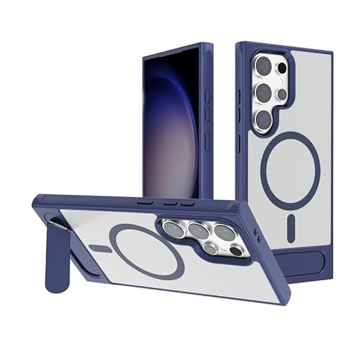 Uioeua Magnetische Schutzhülle für Samsung Galaxy S24 Ultra, luxuriös, integrierter, unsichtbarer Ring-Ständer mit Fallschutz in Militärqualität, schlanke, durchscheinende, matte Schutzhülle für Uioeua Magnetische Schutzhülle für Samsung Galaxy S24 Ultra, luxuriös, integrierter, unsichtbarer Ring-Ständer mit Fallschutz in Militärqualität, schlanke, durchscheinende, matte Schutzhülle für von Uioeua