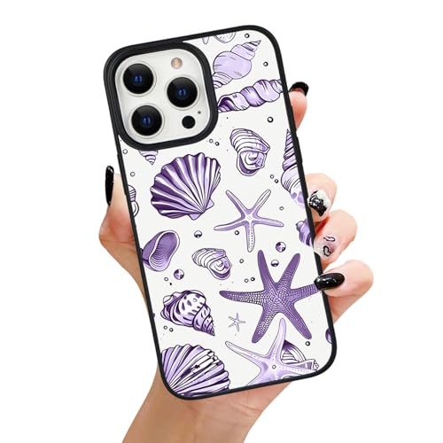 Uioeua Magnetische Schutzhülle für iPhone 13 Pro, niedliche Küstenstrände, Sommer, Lila, Muschelschale, Ästhetik, kompatibel mit Magsafe, für Damen und Mädchen, Silikon, stoßfest, für iPhone 13 Pro Uioeua Magnetische Schutzhülle für iPhone 13 Pro, niedliche Küstenstrände, Sommer, Lila, Muschelschale, Ästhetik, kompatibel mit Magsafe, für Damen und Mädchen, Silikon, stoßfest, für iPhone 13 Pro von Uioeua