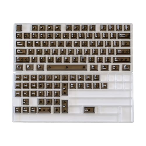 Set mit 114 transparenten PC-Tastenkappen mit Originalhöhe 61 87 98 104 108 mechanische Tastatur von Uitndvyte