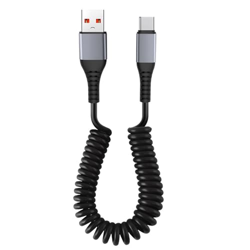Uitndvyte Coiled USB Zu USB C Musikkabel Schnelles Ladeverengungskabel ABS Autokabel Flexible Länge Kabel Für Telefone Uitndvyte Coiled USB Zu USB C Musikkabel Schnelles Ladeverengungskabel ABS Autokabel Flexible Länge Kabel Für Telefone von Uitndvyte
