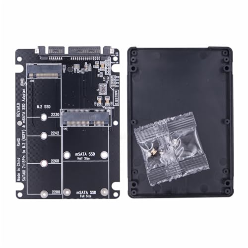 Uitndvyte NGFF SSD MSATA Protokoll Externe Festplatte Box Msata Zu 3 Disk Konverter Festplatte Adapter Board Für 2230-2280 von Uitndvyte