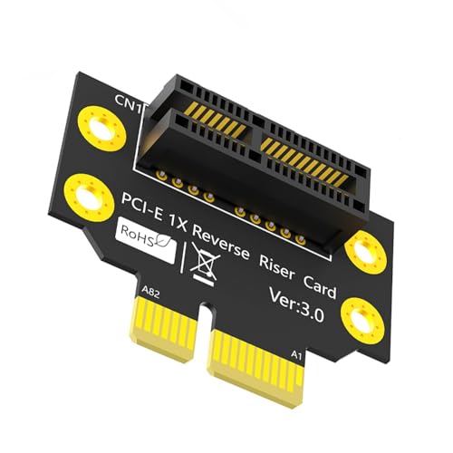 Uitndvyte PCIe 1x 90 Grad Reverse Male Zu Weiblicher PCIe 1x Bis 1x Adapter Risers Board Risers Card Für Server PC von Uitndvyte