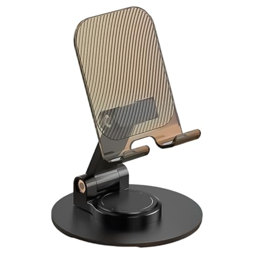 Uitndvyte Tabletop Phone Tablet Stand 360 Grad drehbare Handy-Wiegen Schreibtischhalterung Faltbarer Ständer für Video Live Uitndvyte Tabletop Phone Tablet Stand 360 Grad drehbare Handy-Wiegen Schreibtischhalterung Faltbarer Ständer für Video Live von Uitndvyte
