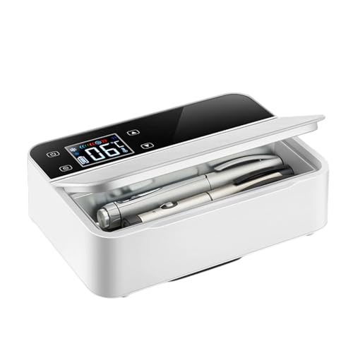Uitndvyte Tragbarer Kühlschrank, 0 bis 10 °C, Temperaturkontrolle, kompakte Drogen-Kühlbox mit LCD-Display für Hormonfläschchen von Uitndvyte
