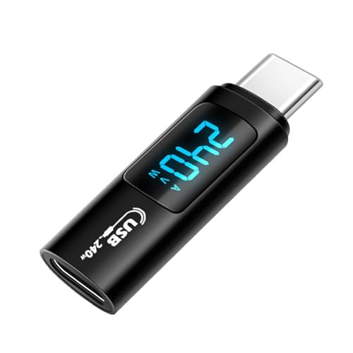 Upgrades Typ-C-Leistungsmesser-Tester, 240 W, LED-Digitalanzeige, Typ-C-Stecker auf Buchse, Adapter für verschiedene Geräte Upgrades Typ-C-Leistungsmesser-Tester, 240 W, LED-Digitalanzeige, Typ-C-Stecker auf Buchse, Adapter für verschiedene Geräte von Uitndvyte