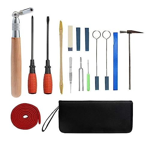 Ujjdwiurgh 16-Teiliges Set Professionelles Klavierstimmset Stimmgerät-Werkzeugset mit Tasche Ujjdwiurgh 16-Teiliges Set Professionelles Klavierstimmset Stimmgerät-Werkzeugset mit Tasche von Ujjdwiurgh