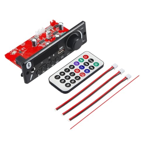 Ujjdwiurgh 160-W-Verstärker Bluetooth 5.0 DIY MP3-Decoderplatine Auto-Audio-Player 12-V-MP3-Player Auto-FM-Radiomodul TF USB-Mikrofonaufnahme (B) von Ujjdwiurgh