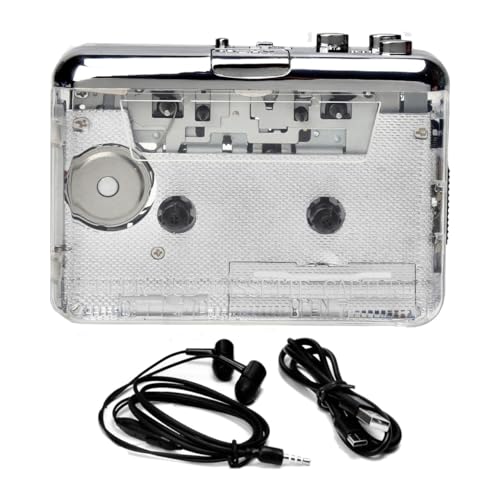 Ujjdwiurgh 1Set Kassette zu MP3/CD Typ-C Audio Musik Player Kassettenrekorder Transparent Ujjdwiurgh 1Set Kassette zu MP3/CD Typ-C Audio Musik Player Kassettenrekorder Transparent von Ujjdwiurgh