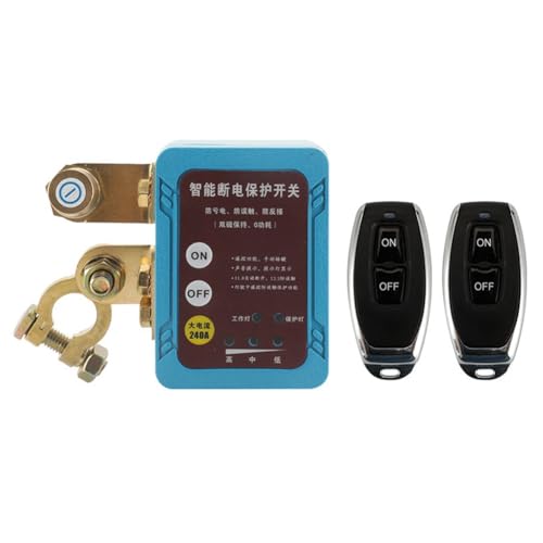Ujjdwiurgh Auto-Batterie-Fernabschaltungsschalter-Set Auto-Hauptschalter-Set-Kit Anti-Leckage- und Leckageschutz, 12V von Ujjdwiurgh