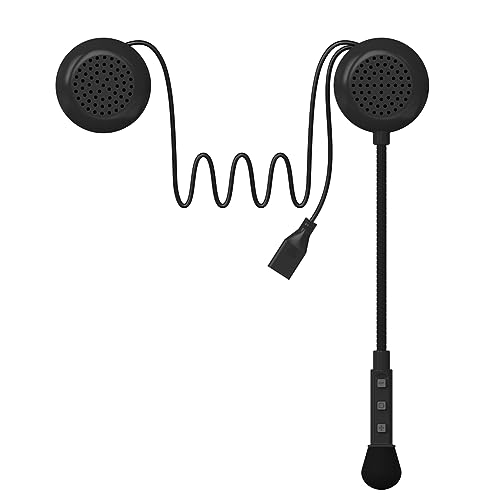 Ujjdwiurgh Bluetooth 5.2 Motorradhelm-Headset, Kabelloser Kopfhörer, Freisprecheinrichtung, Stereo, für MP3-Musikplayer-Zubehör Ujjdwiurgh Bluetooth 5.2 Motorradhelm-Headset, Kabelloser Kopfhörer, Freisprecheinrichtung, Stereo, für MP3-Musikplayer-Zubehör von Ujjdwiurgh