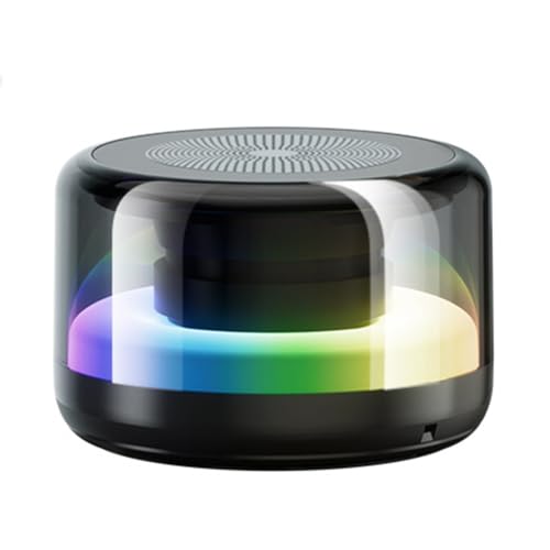 Ujjdwiurgh Bluetooth-Lautsprecher für Mobiltelefone, Lichter, Kabellos, Kleine, Subwoofer, Tragbarer Heimlautsprecher, Langlebig, Einfach zu Bedienen, Schwarz Ujjdwiurgh Bluetooth-Lautsprecher für Mobiltelefone, Lichter, Kabellos, Kleine, Subwoofer, Tragbarer Heimlautsprecher, Langlebig, Einfach zu Bedienen, Schwarz von Ujjdwiurgh