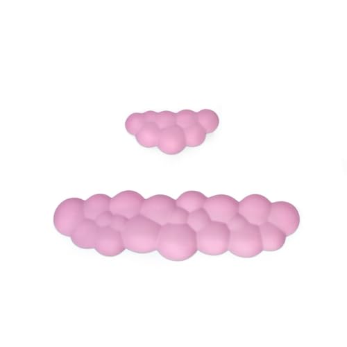 Ujjdwiurgh Cloud-Handgelenkauflagen-Pad-Set, Tastatur-Handgelenkauflage, Maus-Handgelenkauflage, Memory-Schaum, Handballenauflage für Tastatur, Maus, Rutschfest, Einfache Installation, Einfach zu Bedi von Ujjdwiurgh