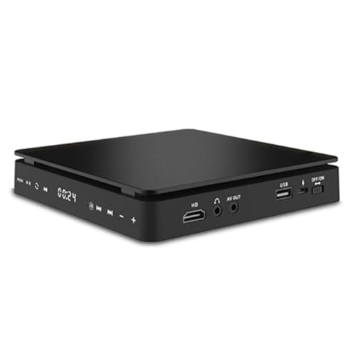 Ujjdwiurgh DVD-High-Definition-Player Heim-DVD-Player TV-Box Disc-Player -Kompatibler AV-Anschluss mit USB-Eingang Einfache Installation Einfach zu Verwendender EU-Stecker von Ujjdwiurgh