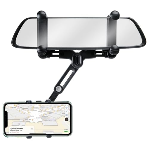 Ujjdwiurgh Rückspiegel-Handyhalterung Fürs Auto, Um 360° Drehbarer und Einziehbarer Auto-Handyhalter, 4 Krallen, Stabilere Handyhalterung, Einfache Installation, Einfach zu Bedienen Ujjdwiurgh Rückspiegel-Handyhalterung Fürs Auto, Um 360° Drehbarer und Einziehbarer Auto-Handyhalter, 4 Krallen, Stabilere Handyhalterung, Einfache Installation, Einfach zu Bedienen von Ujjdwiurgh