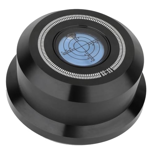 Ujjdwiurgh Schallplattengewichtsstabilisator, LP-Disc-Stabilisator, Plattenspieler-Vinylklemme, HiFi-Premium-Vinyl in Audiophiler Qualität, Vibration, Schwarz, Einfache Installation von Ujjdwiurgh
