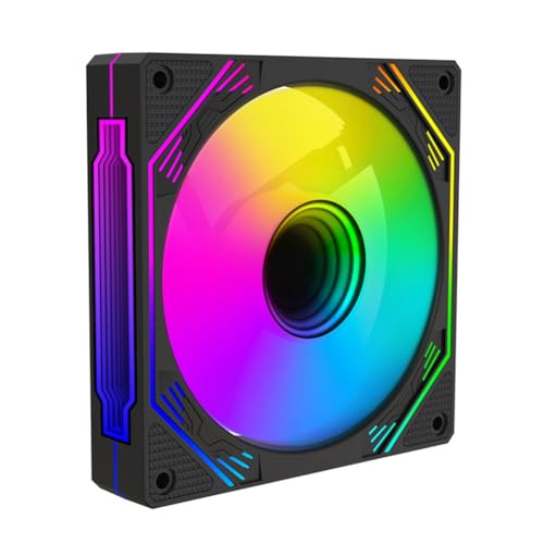 Ujjdwiurgh Spielschrank, RGB-Gehäuselüfter, 120 Mm, 3D-Infinite-, Leiser Lüfter, Vorwärtsblasen, ARGB+PWM, 2 in 1, Langlebig, Einfach zu Bedienen Ujjdwiurgh Spielschrank, RGB-Gehäuselüfter, 120 Mm, 3D-Infinite-, Leiser Lüfter, Vorwärtsblasen, ARGB+PWM, 2 in 1, Langlebig, Einfach zu Bedienen von Ujjdwiurgh