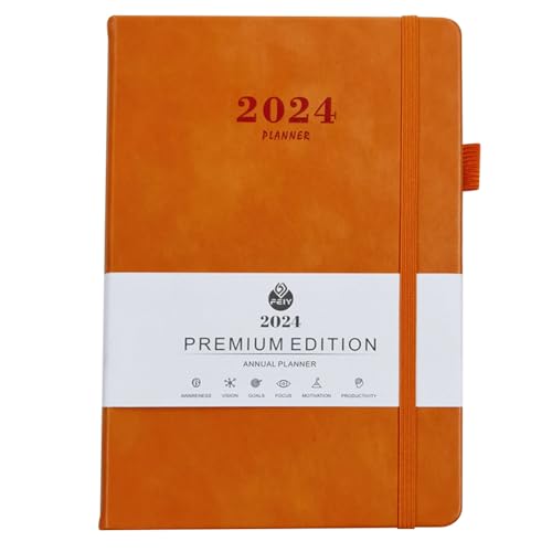 Ujjdwiurgh Tagesplaner 2024, A5, Wochenansicht, A5 Tagesplaner, Notizbuch für Büro, Tagebuch für 2024, Orange, Langlebig, Einfach zu Verwenden, Ca. 21 X 14 cm Ujjdwiurgh Tagesplaner 2024, A5, Wochenansicht, A5 Tagesplaner, Notizbuch für Büro, Tagebuch für 2024, Orange, Langlebig, Einfach zu Verwenden, Ca. 21 X 14 cm von Ujjdwiurgh