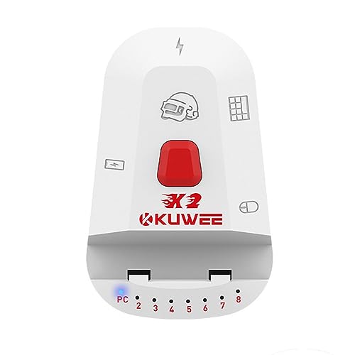 Ujjdwiurgh Tastatur-Maus-Konverter, Hochwertiger X2-Bluetooth-USB-5.1-Konverter, Kabelgebundene Tastatur und Maus zu Kabellosem Hub-Adapter, Unterstützt 8 Geräte für Tablet, Laptop und Mobilgerät. Ujjdwiurgh Tastatur-Maus-Konverter, Hochwertiger X2-Bluetooth-USB-5.1-Konverter, Kabelgebundene Tastatur und Maus zu Kabellosem Hub-Adapter, Unterstützt 8 Geräte für Tablet, Laptop und Mobilgerät. von Ujjdwiurgh