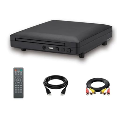 Ujjdwiurgh Tragbarer DVD-Player, Externer USB- und -Kompatibler Anschluss, Unterstützt CD, VCD, DVD, Verwendet in Heimreisen, Wohnmobilen, EU-Stecker Ujjdwiurgh Tragbarer DVD-Player, Externer USB- und -Kompatibler Anschluss, Unterstützt CD, VCD, DVD, Verwendet in Heimreisen, Wohnmobilen, EU-Stecker von Ujjdwiurgh