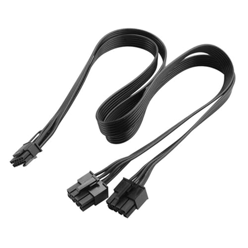 Ukbzxcmws Flexibles 18AWG 12VHPWR PCIE 5.0-Grafikkarten Netzkabel 12P+4P Auf Doppeltes 8-Pin Netzkabel Für Gaming Grafikkarten von Ukbzxcmws