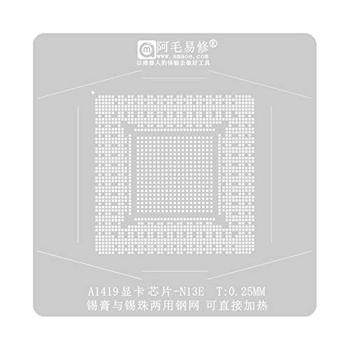 Ukbzxcmws GPU A1419 Reballing Set GPU IC Chip Lötplatte Position Plattform Magnet Basis BGA Schablone Schweißen Löten Zinn Anlage Stahl Mesh Ukbzxcmws GPU A1419 Reballing Set GPU IC Chip Lötplatte Position Plattform Magnet Basis BGA Schablone Schweißen Löten Zinn Anlage Stahl Mesh von Ukbzxcmws
