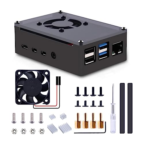 Ukbzxcmws Gehäuse Aus Metall Aluminium Legierung Für RaspberryPi4 Passive CoolingShell Metallgehäuseabdeckung RaspberryPi4-Gehäuseabdeckung von Ukbzxcmws