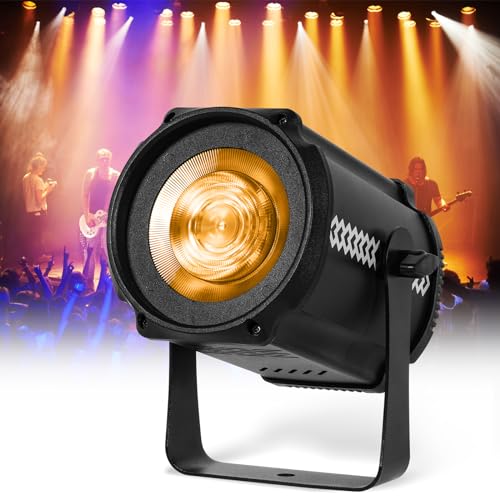 120W LED Par Strahler COB Scheinwerfer Waschen Lichter Warmes Weiß/Kühle weiße Bühnenlichter DMX512 Sound Aktivierte DJ Disco Lichter für Kirche Partys Hochzeit Theater Live Events Bühne von Ukfog