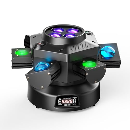 180W Moving Head LED RGBW Partylicht LED Strahler Bühnenlicht dmx512 Soundaktivierter Lichteffekt mit 6 Lichtarmen für DJ Bar Geburtstag Disco Hochzeit Scheinwerfer 180W Moving Head LED RGBW Partylicht LED Strahler Bühnenlicht dmx512 Soundaktivierter Lichteffekt mit 6 Lichtarmen für DJ Bar Geburtstag Disco Hochzeit Scheinwerfer von Ukfog