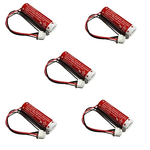 Ukkipower 5pcs 3.6V 1800mAh Ersatz Akku kompatibel mit ER6C AA PLC Mitsubishi FX FX2N-48MT FX2N-128MR F2-40BL Batterie von Ukkipower