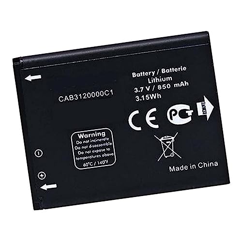 Ukkipower CAB3120000C1 Ersatz Akku Für One-Touch 2017a 510a OT-800 OT-880A OT-710D OT-768T OT-906Y OT-710 (3.7V 850mAh) von Ukkipower